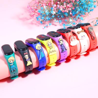 China Hot Selling Automatic Date Cartoon Contact Watch Spiderman Shape Animal Silicone Wrap Strap Kids Retro Waterproof Digital Led Watch for sale