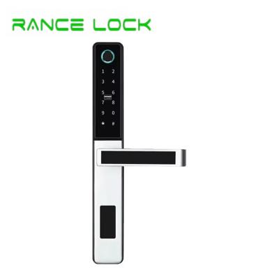 China Keyless Fingerprint Door Lock Tuya APP Smart Door Handle Lock Digital for sale