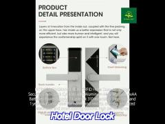 rfid hotel door lock black / silver smart electronic door lock