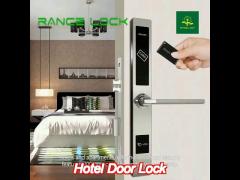 aluminum alloy hotel door lock 35mm - 60mm fingerprint recognition door lock