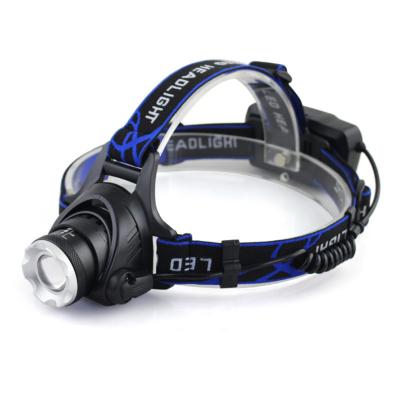 China Rising Emergency Camping Running Head Lamp Zoomable Portable And Lightweight Climbing Headlight Led Rechargeable Headlamps Headlight for sale