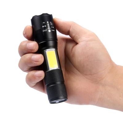 China Rising Working Super Bright Adjustable Pocket Climbing USB Rechargeable LED Beam Emergency Camping High Lumen Torch Light Tactical Flashlights for sale