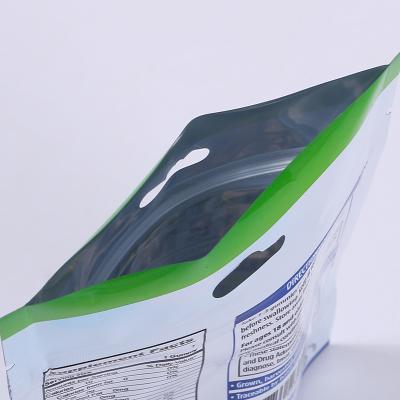 China Custom Printing Moisture Proof Can Hang Stand Up Food Self Seal Snack Mylar Pouch Plastic Packaging Bag for sale