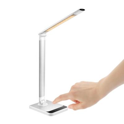 China Modern Adjustable Light Folding Touch Dimmer 3 Tier Wireless Charger Led Reading Outdoor Rechargeable Luxury Table Lamps for sale