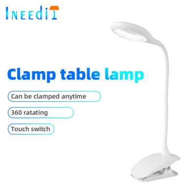 China Modern Bedside Home Staple Book Reading Touch Control Flexible Arm Wireless Charger Classic Led Table Lights Lamps Luxury Chargeable for sale