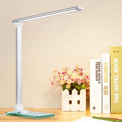 China 220volt Modern Dimmable Portable Foldable Bedside Aluminum Alloy Eye Care Led Desk Lighting With Night Light Manufacturing Focused for sale