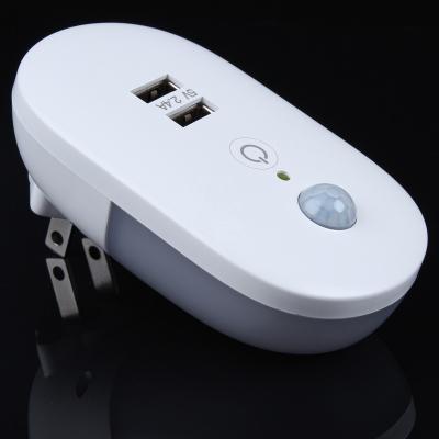 China Contemporary Sleep Baby Socket Induction Bed Toilet Dimmable USB Charger Led Small Motion Sensor Night Activated Smart Light for sale