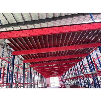 China Demountable Factory Warehouse Mezzanine Corrosion Protection Compartment Industrial Heavy Steel Structure Rack for sale