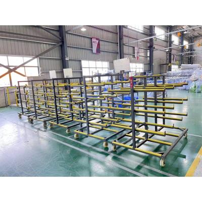 China Universal Corrosion Protection Heavy Plate Storage Rack Display Transport Rack Trolley Frame FRP Rack for sale