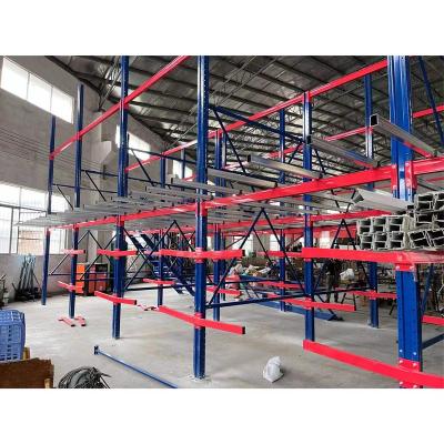 China Corrosion Protection Steel Structure Rack Cantilever Steel Materials Storage Warehouse Aluminum Long Rack for sale