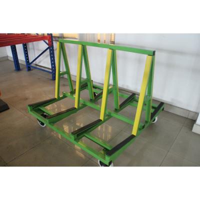 China Corrosion Protection Hand Pull Glass Transport Heavy Duty Glass Cart Cart Empty Glass Carts for sale