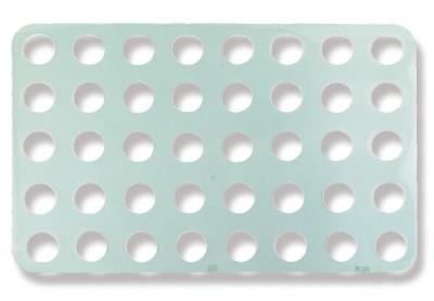 China 50mm Stemcil Biscuit Bread Baking Pan Pvc Plastic With 40 Round Holes for sale