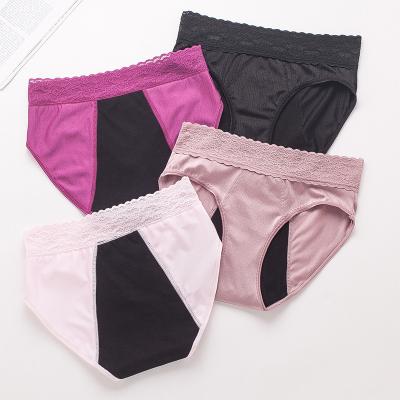 China Highest Quality Antibacterial Protective Girls Middle Underwear 4 Layer Menstrual Period Leakproof Briefs for sale