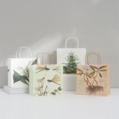 China Recyclable Eco Friendly Cheap Brown Kraft Paper Bags With Printed LOGO for sale