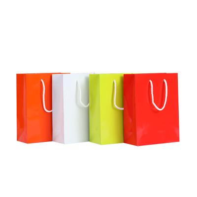 China Recyclable Custom Printing Colorful Paper Shopping Bags With Your Own Logo for sale