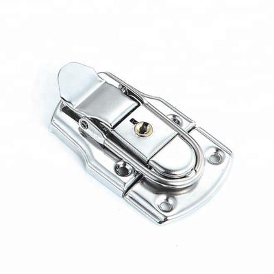 China Popular Cabinet Case Accessories FS-1007 Top Metal Hitch Pin Latch Lock For Case With Locking Key for sale