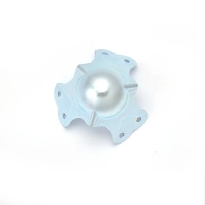 China Aluminum Suitcase Parts Box Parts Fs3139 Six Holes Metal Ball Corner For Speaker for sale