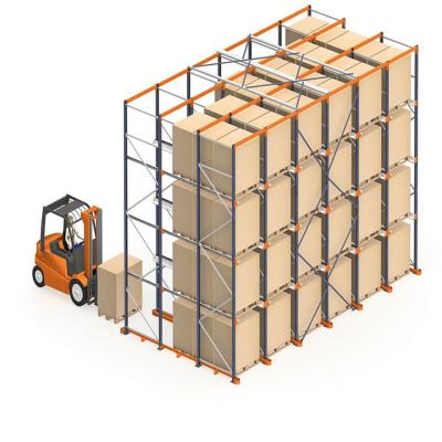 China Corrosion Protection Factory Price Warehouse Pallet Shelves Drive-in Racking System Drive In Pallet Rack for sale