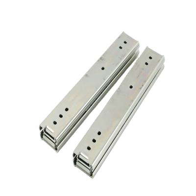 China TH2035DJ Furniture Rail Drawer Grading Telescopic Slide 35mm Width Channel Travel Drawer Industrial Telescopic Two Way Load Slide 65KG for sale