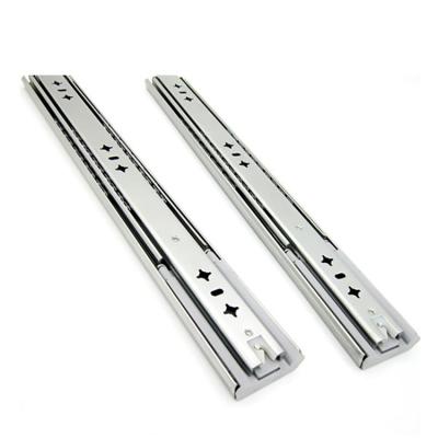 China TH2053ZN Full Travel Produce Steel Telescopic Two Way Drawer Slide Cold Rolled Bering Ball Channel Slide Drawer Channel Smooth End for sale