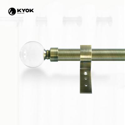 China KYOK Contemporary Traverse Without Flower Bracket Double Curtain Rod for sale