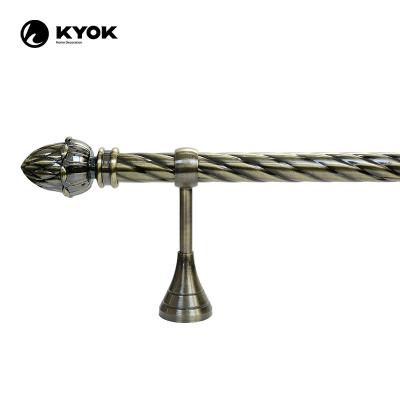 China KYOK Anti-Brass ABS Finial Curtain Rod Set Curtain Accessories Curtain Poles Casual for sale