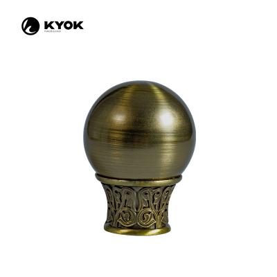 China KYOK new design curtain finial accessories curtain pole casual classic iron curtain for sale