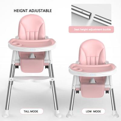 China Modern New Design Portable Baby Seat Kids Plastic Child Safety Belt Baby High Infant Feeding Chair for sale