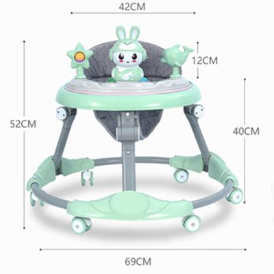 China Educational Multifunctional Baby Toys Walkers Stroller Car Music Wheel Folding Stroller Walking Walker For Baby Cheap for sale