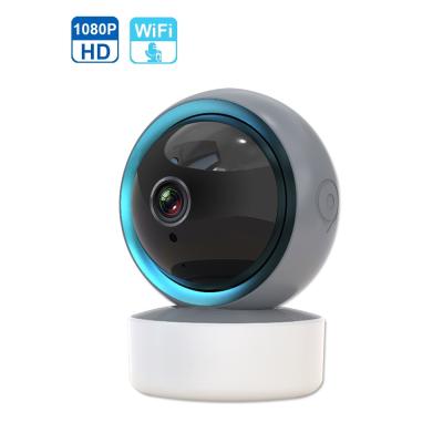 China Home Wireless Video Mount Surveillance Mini Ip Wifi Hd 1080P PAN-TILT Monitor Security Audio 720P 2 Camera Baby Monitors for sale