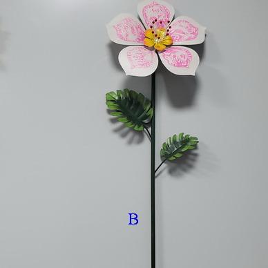 China Custom Garden Decoration Flower Arrangements 15*40cm Metal Plant Metal Gardening Supplies For Home for sale