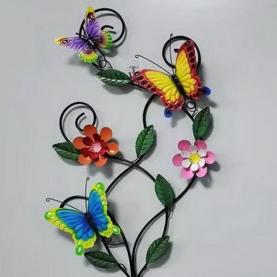 China Wholesale Metal Bouquet Flower Butterfly and Bird Decoration Gardening Supplies for Home for sale