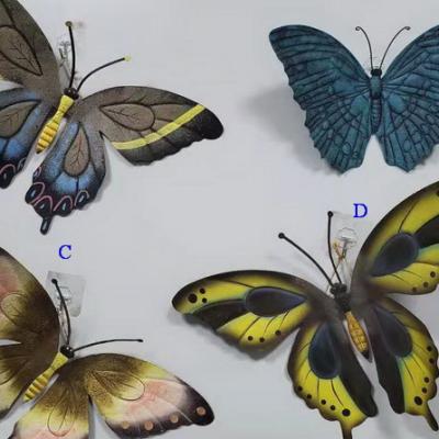 China Metal Home Decoration Butterfly Insect Decoration Indoor Wall Gardening Decoration for sale