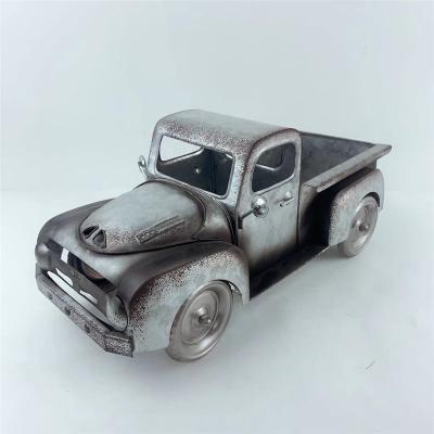 China Factory Wholesale Custom High Quality Retro Iron Metal Pickup Truck for sale