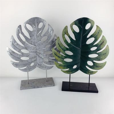 China Creative Metal Living Room Coffee Table Decoration Turtle Leaf Plant Ornaments for sale