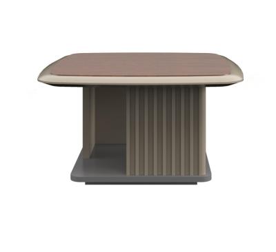 China Modern and luxury modern design furniture luxury wooden veneer coffee table President desk end table for sale