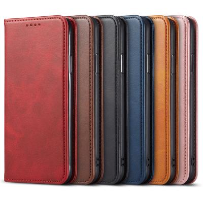 China With Stand Wallet Leather Phone Case For iPhone 13 12 pro 11 pro XS Max XR Max X SE2022 8/7/6S Plus PU Cover Flip Card Slot Magnetic Phone for sale