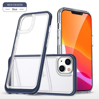 China Shockproof Slim Clear Bumper Phone Case For iPhone 13 12 11 Pro XS XR Max Armor Mobile Cover For Korea Mini Acrylic TPU+PC Anti Scratch for sale