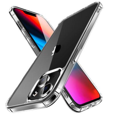 China Shockproof Thin Clear Airbag Phone Case For iPhone 13 12 11 Pro Max Scratch Armor Mobile Cover For Korea USA XS XR Mini Acrylic TPU+PC Anti for sale