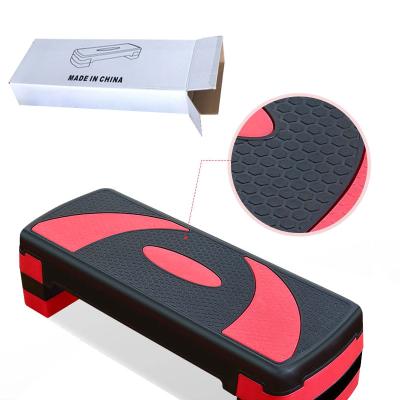 China Plastic Fitness Equipment 3 Step Aerobic Steps Levels Gym Adjustable Aerobic Exercise Board Platform for sale