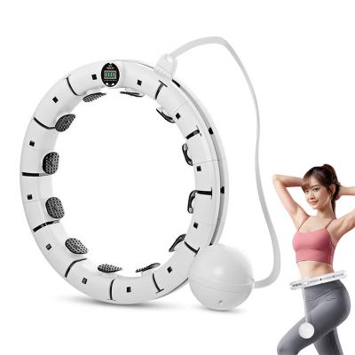 China 2022 new sale magnet silent weighted huula circle adjustable hot detachable smart massage sports polynesian dance circle for sale