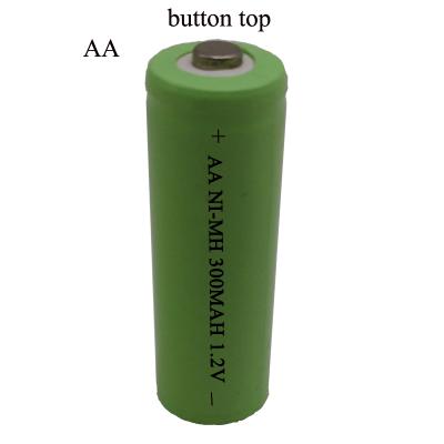 China JINTION Toys Powerwall Customized 1.2v AA 300MAH Ni-MH Battery Pointed / Flat Surface for sale