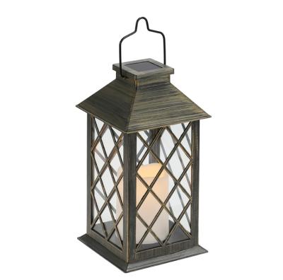 China Garden Amazon Best Seller Led Garden Solar Light Lamp Outdoor Candle Lantern For Home Decor Plastic for sale