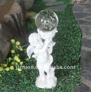 China Solar Garden Angel Garden Resin Light for sale