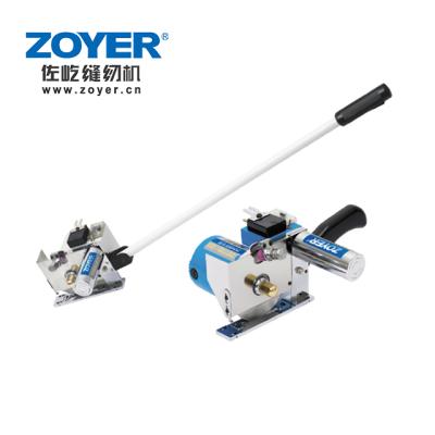 China Garment Shop ZY-DB01 Zoyer Sewing Machine Fixed Handle or Free Handle Fabric End Machine Cutting Machine for sale