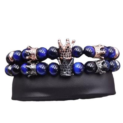 China Hot Wholesale Vintage 2021 New Fashion Fashion Charm Crown Bracelet Luxury Lucky Stone Bracelet for sale