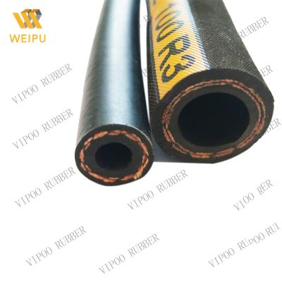 China Petroleum Hydraulic Fluid Factory Direct Sale High Strength High Pressure High Pressure Wear Resistant Fiber Low Weave Braided Hydraulic Hose R3/R6 for sale