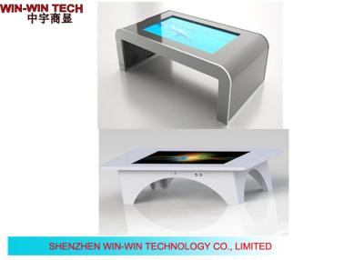 China Win 7 / 8 Table Shape Network Touch Screen Display Kiosk , 46