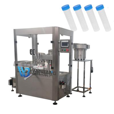 China Automatic Plastic Food Test Kit Tube Filling Machine 2ml-50ml IVD Vial Reagents Filling Machine for sale