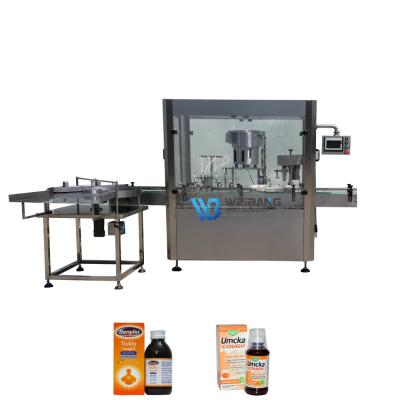 China Pharmaceutical Food Syrup Filling Machine 100ml 150ml Liquid Syrup Filling And Capping Machine for sale